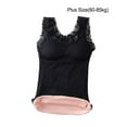 thumbnail image 4 of Qarigey Chinlon Mujer Chaleco Térmico Mantener el Calor Flexible Correa de Hombro Lavable Reutilizable Invierno Otoño Lencería Ropa Interior Ropa interior Negro Talla grande, 4 of 6
