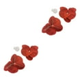 thumbnail image 3 of maskred 50 Pcs Têtes d'Orchidées en Soie Synthétique Durables Conçues pour Bas Rouge 2Set, 3 of 6