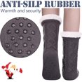 thumbnail image 3 of Womens Slipper Socks Winter Warm Fleece Lined Socks Cozy Soft Thick Fuzzy Non Slip Indoor Christmas Socks, 3 of 5