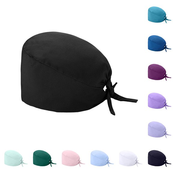 Fashion Solid Scrub Cap Work Hat with Sweatband for Womens and Mens Hat Stuff Loft One Size