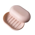 thumbnail image 2 of Travel Soap Dish with Lid Leakproof Ventilated Soap Holder for Bathroom Shower Gym Camping Toiletry Bag Pink, 2 of 4