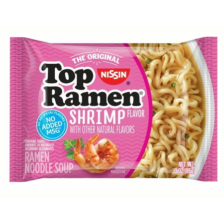 (24 Pack) Nissin Shrimp Flavor Top Ramen Noodles, 3