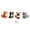 Cats C1, variant on 3D Beaded Animal DIY Kit, Cute Animals Beading Craft Set, DIY Bead Art Kit for Beginners & Craft Lovers（Highland Cow,Deer,Owl,Red Panda）
