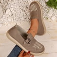 thumbnail image 2 of Wensltd Women Loafers Wide Width Round Toe Flats for Spring Daily Walking Solid Color, 2 of 9