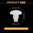 thumbnail image 2 of 20Pack Glass Top Table Bumpers with Stem for 7mm Hole, White, 2 of 6