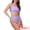 Light Purple, variant on Women's 2 Piece One Shoulder Elegant Bikini Sets S Khaki