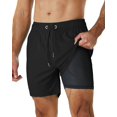 thumbnail image 1 of Xishao Traje de Baño Hombre 2 in 1 (2022 Nuevo Modelo) Bañador Trunks Shorts Derportivo para Playa Natación Piscina Correr Secado Rápido con Licra de Bóxer Negro 2XL Negro 2XL Xishao ropa, 1 of 2