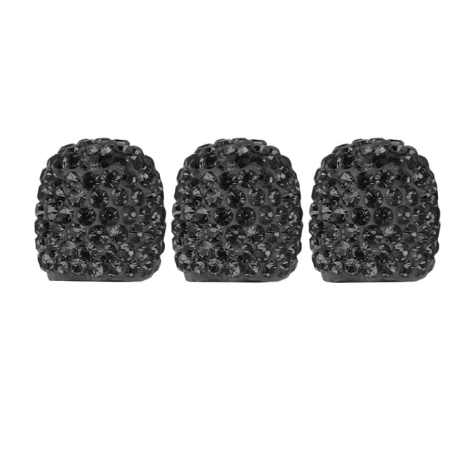 Car Tire Valve Stem , Universal Attractive Wheel Valve Stem Cover 8pcs For Replacement Black