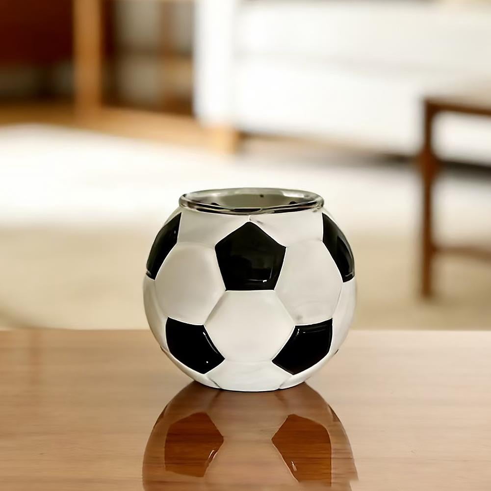 AGIUFGS Soccer Ball Glass, Festive Holiday Designs, for Home Use