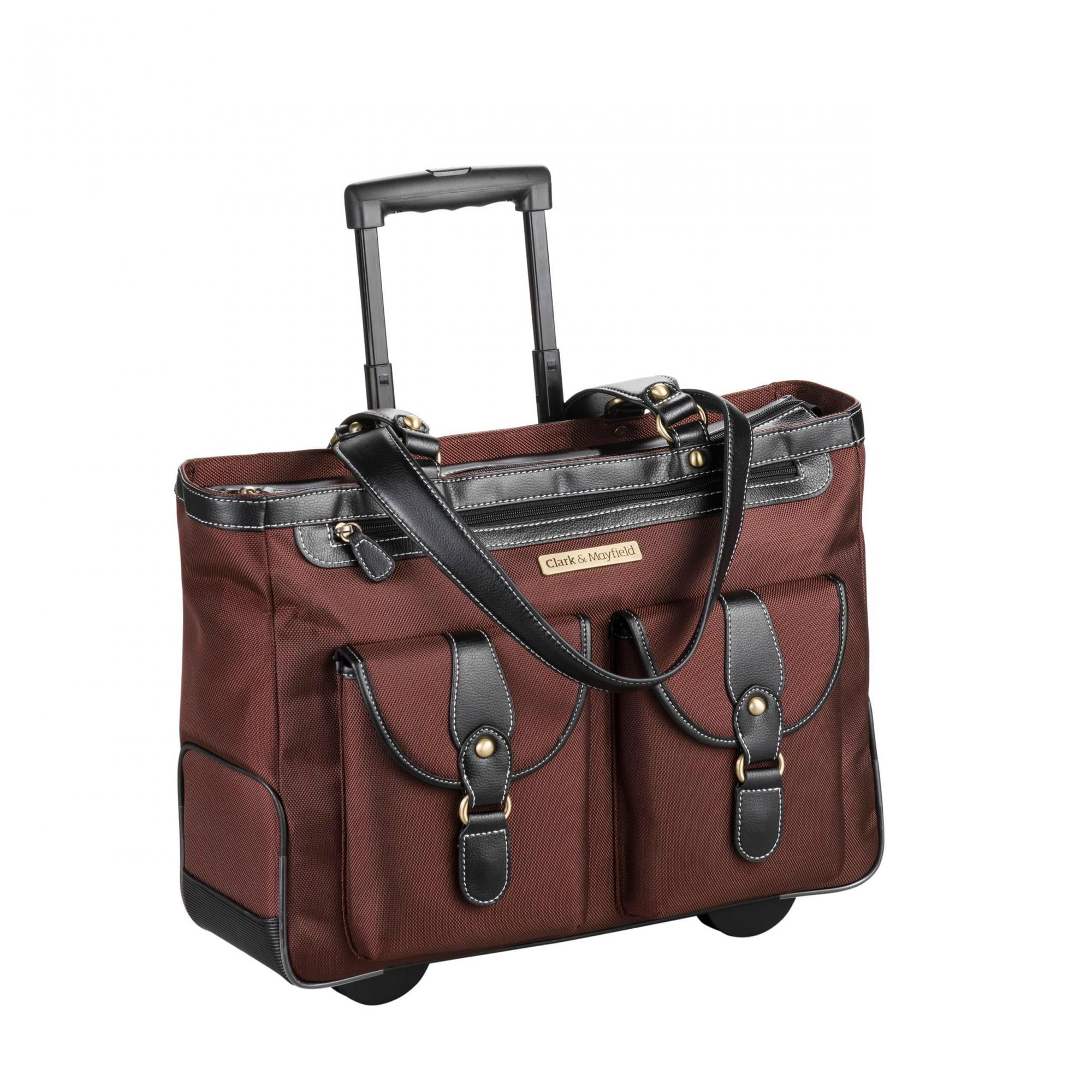 Women's Clark & Mayfield Marquam Rolling Laptop Tote 18.4" 18.5" x 14.5