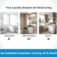 thumbnail image 5 of Artbros 14lbs Portable Twin Tub Washing Machine, Compact Electric Washer with Drain Pump for Apartment, Dorm, Grey, 5 of 7