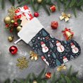 thumbnail image 6 of Ryvnso Christmas Stockings Snowman Trees 17.7" Large Stocking Decoration 2 Pack, 6 of 7