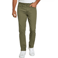 Chaps Men's 5-Pocket Stretch Twill Slim Straight Coastland Wash Chino ...