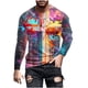 thumbnail image 2 of Amzcrzy - Sudadera Para Hombre, Informal, Cuello Redondo, Manga Larga, Camiseta Estampada, Blusa, Multicolor, 5Xl, 2 of 5