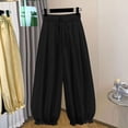 thumbnail image 2 of Rvasteizo Girls Ruffled Hem Pants Wide Leg High Waist Elastic Waist 5-15Y Kids Bottoms 15 Years, 2 of 5