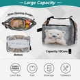 thumbnail image 5 of DIXRUYEE Lunch Bag Double Deck Lunch Cooler Box Fashion Snowy Joy Pattern, 5 of 7