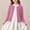 Hot Pink, variant on Pretxorve Kids Girls Boys Cardigan Solid Knit Crew Neck Long Sleeve Jacket Casual Outerwear Sizes 1-15Y