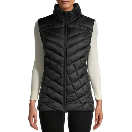 Big Chill Women's Down Chevron Quilted Puffer Vest