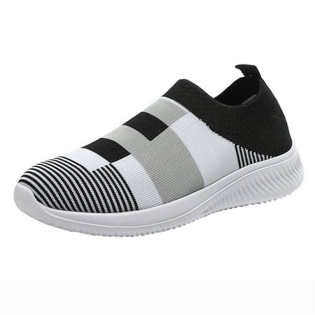 

autumn winter shoes Women Walking Breathable Mesh Casual Running Shoes Sneakers Slip On Sock Shoes