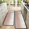 thumbnail image 4 of Kitchen Rugs Sets Of 2,Pink Glitter White Marble Pattern Anti Fatigue Kitchen Mat Rugs Non Slip Washable,Decorative Kitchen Floor Mats for Kitchen,Sink,Laundry,17"x47"+17"x47", 4 of 5