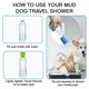 thumbnail image 3 of Portable Pet Shower Head Silicone Outdoor Cleaning Sprayer For Dogs Cats Attachable to Water Bottles, 3 of 5