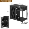 thumbnail image 4 of Uforic 40-50 Gallon Aquarium Stand with LED Light, Power Outlets & 3-Tier Storage, Black Metal, 4 of 9