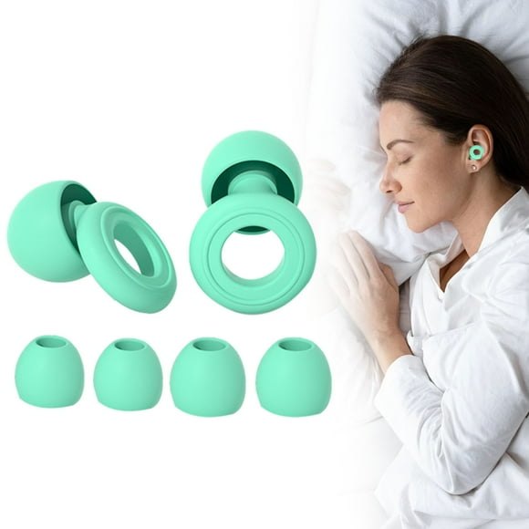 2 Ear Plugs - Ultra-Comfy Reusable Noise-Reducing Earplugs for Sleep, Deep Focus, Travel, Sensitivity | Flexible Hearing Protection | Customizable Fit | Noise Reduction