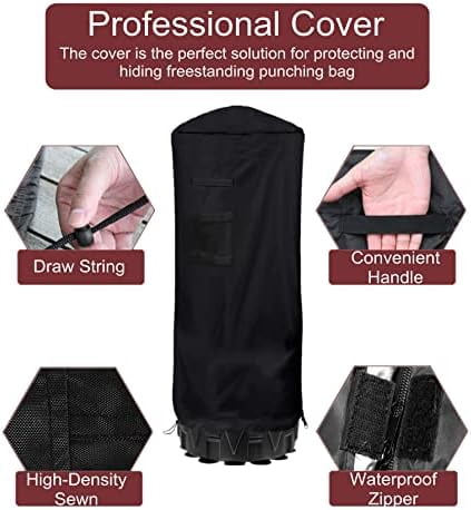 Freestanding Punching Bag Cover - Outdoor Waterproof, Standing Heavy Bag Protective Cover for Boxing Bag