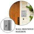 thumbnail image 5 of KAKOWELY Secure Suggestion Box With Lock And Slot Wall Mounted Donation Box For Office - Collection Box Feedback Donations Box,11.42X"X8.27"X4.13", 5 of 5