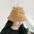 thumbnail image 6 of Windfall Bucket Hat Breathable Ears Embroidery Pattern Cotton Froggy Fisherman Cap for Women, 6 of 8