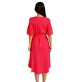 thumbnail image 3 of Vestido de lino Roman Fashion /Juvenil, 1076 (Fiusha) fucsia M Roman Fashion V-ST-1076-FIUSHA, 3 of 6