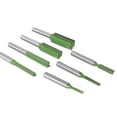 thumbnail image 1 of 7Pcs 1/4" Shank Single Double Flute Straight Router Bit Tool Set For Woodworking TAPDRA Spare Part, 1 of 3