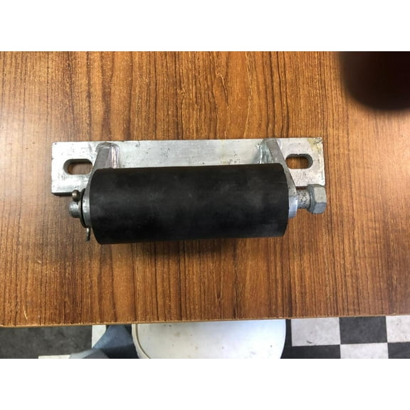 KBF Gray Multi Purpose Metal Roller Bracket with Ramp and Bolts