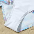 thumbnail image 6 of [BRAND CLEARANCE!!!] 1-6T Summer Toddler Girls Cute Mermaid One Piece Swimsuits Long Sleeve Sun Protection Rufled Rash Guard Zipper Bathing Suit (White), 6 of 8