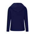 thumbnail image 5 of Lenpel Women's Hoodies Soft Warm Long Sleeve Solid Textured Casual Pullover Sweaters Fall Fashion Outfits, 5 of 6