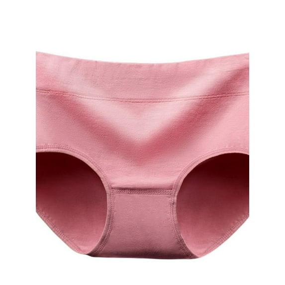 Underwear for Women Mid Waisted Soft Full Coverage Breathable Cotton Ladies Panties Briefs