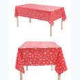 thumbnail image 2 of Christmas Disposable Table Cloths, PE Plastic Waterproof and Oil-Proof Table Covers, Xmas Decorations for Birthday Garden Wedding Party Gathering Home Decor, (1Pcs), 2 of 8