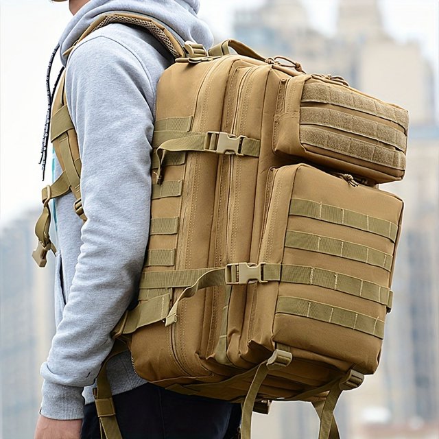Large Capacity Outdoor Tactical Backpack - Perfect for Camping, Mountaineering, Travel & Sports