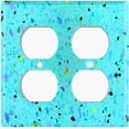 thumbnail image 3 of Metal Light Switch Plate Outlet Cover (Image of Marble Blue MAR010), 3 of 13