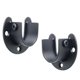 thumbnail image 5 of U Shaped Rod Bracket, Stainless Steel, for Closet Rod, Shower Curtain Rod Bracket,200kg Bracket, 1 Pair Black, 5 of 5