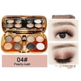 thumbnail image 3 of Paleta de sombras de ojos HUOGUO Glitter 8 colores con pincel, 10 g, 3 of 4