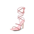 thumbnail image 1 of Sandalia DREAM PAIRS SDHS2239W Rosa con Pedrería Tacones de 10 cm, 1 of 5