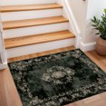 thumbnail image 3 of 2x3 Entryway Rug Bathroom Rugs for Front Door Bedroom Kitchen, Washable Vintage Print Carpet, Floor Mat with Non Slip Backing, 3 of 8
