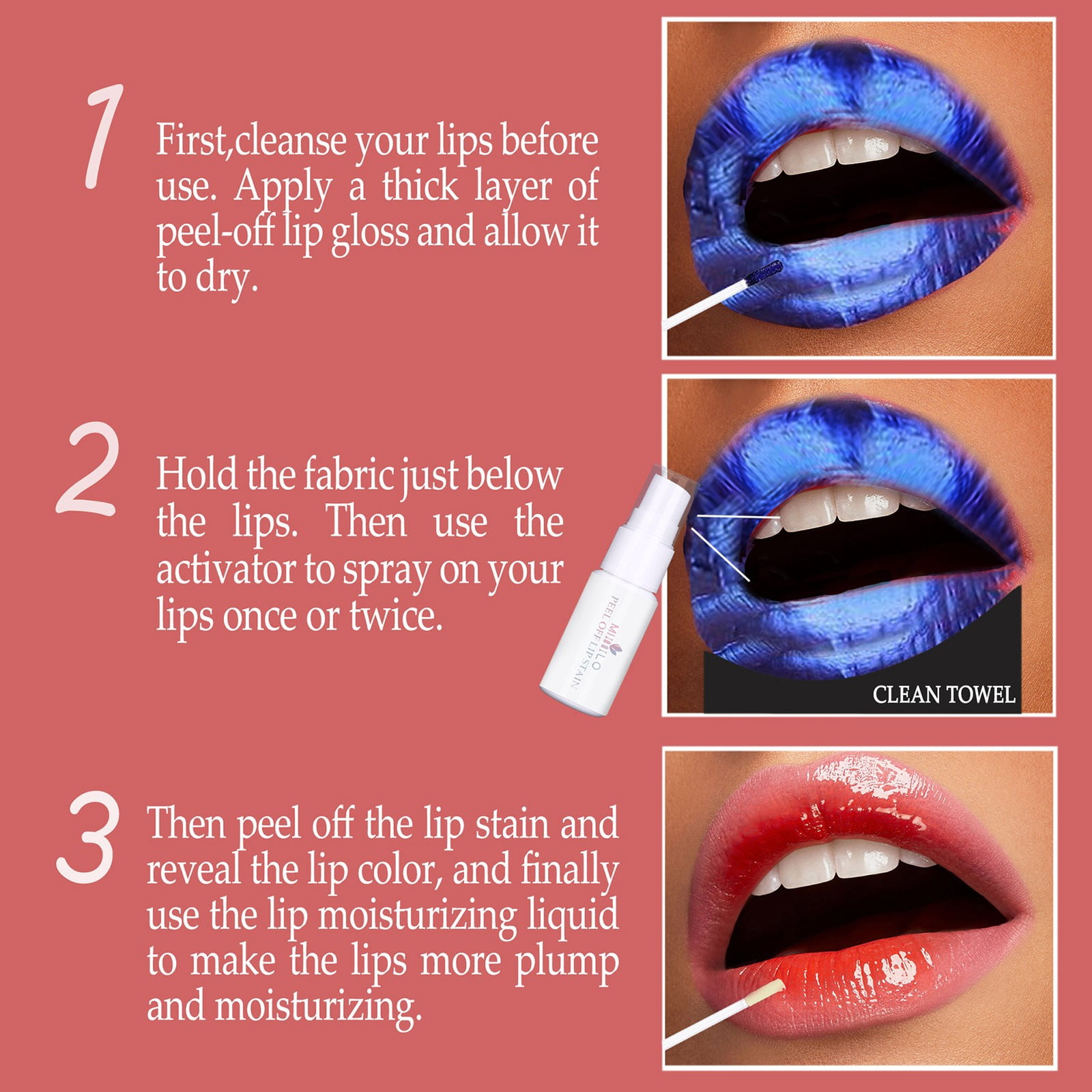 Teeth Filler Cute Lip Gloss for Girls Lip Buzzing Lip Oil Light Lip Gloss Set Glitter Lip Gloss Cute Lip Gloss for Teen Girls Clear Watermelon Lip Gloss Lip Wrap Clear Sparkly Lip Gloss Lip Gloss Long
