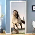 thumbnail image 4 of 3D door sticker self adhesive paper galloping horse art mural door sticker paper, paper waterproof door sticker paper wall decor mural,SP-F242,XL(47.5x215cmx2Pcs, 4 of 14