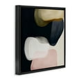thumbnail image 3 of Stupell Industries Contemporary Intertwining Shapes Abstract Painting Black Floater Framed Canvas Art Print Wall Art, 18 x 18, 3 of 9