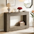 thumbnail image 1 of Fnova Farmhouse Console Table for Entryway, 47.2" Long Narrow Wood Entryway Table, Easy Assembly, Light Gray, 1 of 15