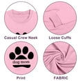 thumbnail image 3 of XCHQRTI Dog Mom Sweatshirt Women Dog Paw Pullover Graphic Long Sleeve Drop Shoulder Sweatshirt Top, 3 of 4