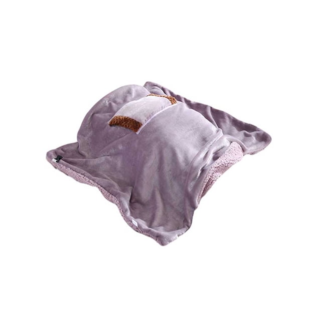 VONKY Electric Blanket Soft Heating Shawl Feet Lap Warmer Detachable Flannel Carpet Winter Pad for Living Room Bedroom Office Purple