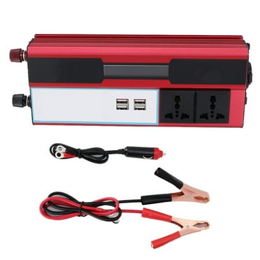 Jadeshay Solar Power Inverter, 4000W DC 12V to AC 220-240V Car Charger Converter with 2.4A 4 USB Ports for Home, RV, Truck